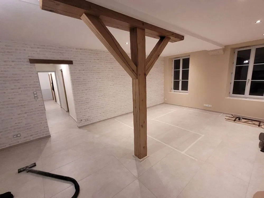 enduit intérieur à Courtemaux